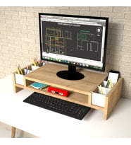 Emkawood Funny Safir Monitör Yükseltici Laptop Standı