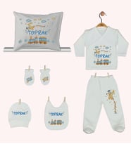 Pia Baby Gl 1944-08 İsme Özel Yastık Zıbın Set