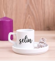 Kişiye Özel İsim Yazılı Concept Türk Kahvesi Fincanı