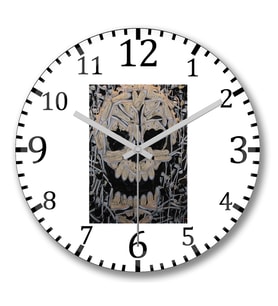 Caveira All Star Duvar Saati Bombeli Gercek Cam