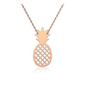Ananas Model Gümüş Tasarım Kolye