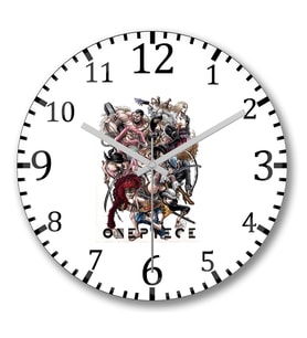One Piece All Duvar Saati Bombeli Gercek Cam
