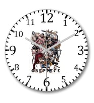 One Piece All Duvar Saati Bombeli Gercek Cam