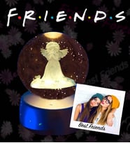 Kişiye Özel Fotoğraflı 3D Sihirli Renk Değiştiren Peri Kızı Işıklı Kristal Küre