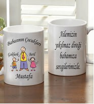 Kişiye Özel Babasının Çocukları Kupa Bardak
