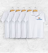 Firmalar İçin 10 Adet 1 Kalite Logo Baskılı Beyaz Polo Yaka Tişört