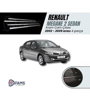Renault Megane 2 Krom Cam Çıtası 2002-2009 arası P. Çelik (SEDAN)