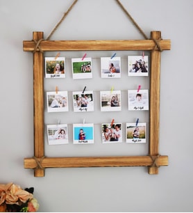 Kişiye Özel 12 Fotoğraflı  Kare Fotoğraf Çerçevesi