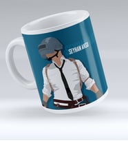 BK Gift Kişiye Özel PUBG Kupa Bardak - 11 (Beyaz)