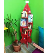 Roket lake montessori kitaplık raf