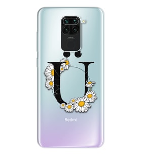 Papatya Harf Tasarım Süper Şeffaf Silikon Telefon Kılıfı Xiomai Redmi Note 9 Ü-H