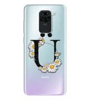Papatya Harf Tasarım Süper Şeffaf Silikon Telefon Kılıfı Xiomai Redmi Note 9 Ü-H