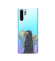 Kaykay Kız Tasarım Süper Şeffaf Silikon Telefon Kılıfı Huawei P30 Pro