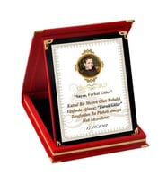 Kişiye Özel Fotoğraflı Babalar Günü Ödül Orta Boy Plaket