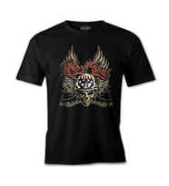 Motosiklet - Rebel Siyah Erkek Tshirt