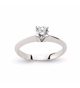 Tektaş Pırlanta Yüzük 0,23 CT G-VS 3.50 Gram 18 Ayar Altın