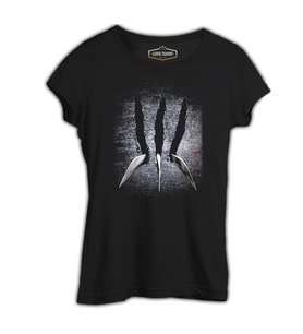Men Origins Siyah Kadın Tshirt