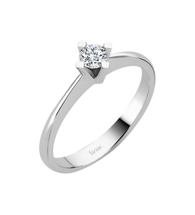Sirius F Renk 0,21 Karat Pırlanta Tektaş Yüzük 0717R0167
