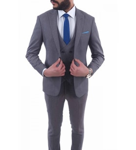 Yelekli  Slimfit Drop 6 Takım Elbise
