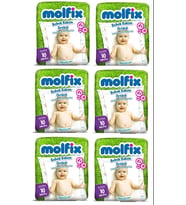 Molfix Bebek Bakım Alt Açma Örtüsü 6 Lı Set 60 Adet (6Pk*10)