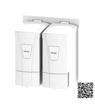 Palex İkili Mini Sıvı Sabun Dispenseri Beyaz-3564-1