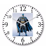 Batman  Duvar  Saati Bombeli Gercek Cam