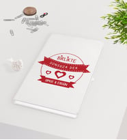 BK Gift Kişiye Özel Sevgililer Günü Beyaz Defter-55