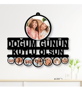 Kişiye Özel 'DOĞUM GÜNÜ YAZILI 'Ahşap Tablo