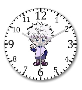 Hunter X Hunter Killua Duvar Saati Bombeli Gercek Cam