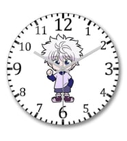 Hunter X Hunter Killua Duvar Saati Bombeli Gercek Cam