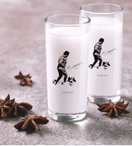 BK Gift Kişiye Özel Renkli Baskılı Atatürk Temalı İkili Rakı Bardağı Seti-16 (Beyaz)