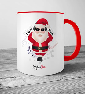 BK Gift Kişiye Özel Noel Baba Kırmızı Kupa Bardak  1