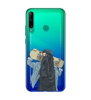 Kaykay Kız Tasarım Süper Şeffaf Silikon Telefon Kılıfı Huawei P40 Lite E