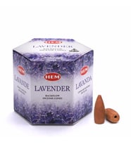 Hem Geri Akışlı Şelale Tütsü Konileri Lavanta Aromalı 40 Adet