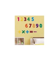 DUVAR ÇIKARTMA STICKER DEKORATİF DUVAR KAĞIDI,SÜS RAKAMLI DESEN PVC 48X33X0,5CM