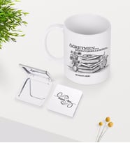BK Gift Kişiye Özel Öğretmen Beyaz Kupa Ayna Seti-1 (Model 1)
