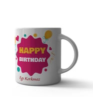 Happy Birthday Kupa Bardak (Çok Renkli)