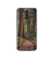Orman Yol Tasarımlı Süper Şeffaf Silikon Telefon Kılıfı Huawei Mate 20 Lite