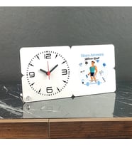 Fitness Antrenörü Ahşap Masa Saati 001