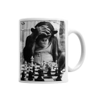 Monkey Chess Maymun Santranç Kupa Bardak Porselen