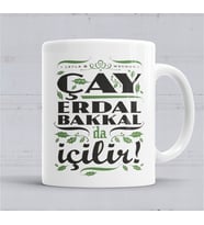 Çay Erdal Bakkalda İçilir Erdal Bakkal Kupa Bardak Porselen