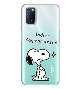 Snoopy Tasarımlı Süper Şeffaf Silikon Telefon Kılıfı Oppo A52-A72