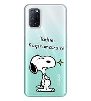 Snoopy Tasarımlı Süper Şeffaf Silikon Telefon Kılıfı Oppo A52-A72