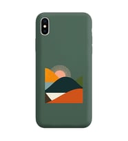 Koyu Yeşil Lansman Telefon Kılıfı Iphone XS