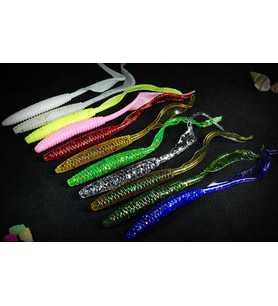 PROFISHER 11 Renk Soft Kurtçuk Uzun Kıvırcık Kuyruk 10 cm 2,4 gr