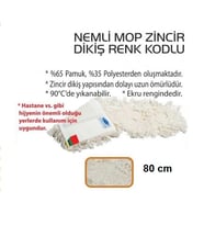 Safell Tel Aparat Nemli Mop Zincir Dikiş 80 cm - 10 Adet
