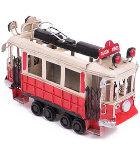 Dekoratif Metal Taksim Tramvay Kalemlik
