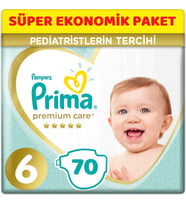Prima Premium Care Bebek Bezi Beden:6 (13+Kg) Extra Large 70 Adet Süper Ekonomik Pk