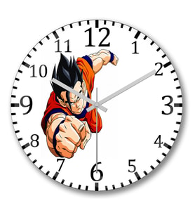 Son Gohan Duvar Saati Bombeli Gercek Cam