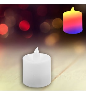 Pilli Tealight Pilli Led MuM, 3,60 cm x 3,20 cm - Renk Değiştiren Işık (STD)
